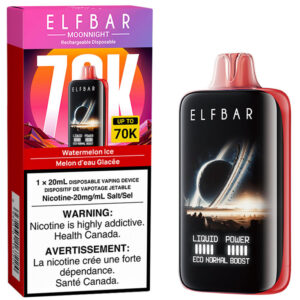Elfbar MoonNight 70K Disposable Vape: Watermelon Ice (20mL)