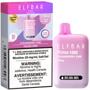 Elfbar Prime 1800 Disposable Vape: Strawberry Kiwi (2mL)