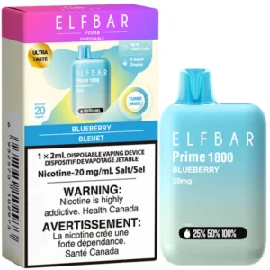 Elfbar Prime 1800 Disposable Vape: Blueberry (2mL)