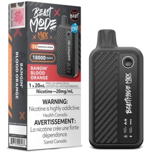 Flavour Beast - Beast Mode Max 18K Disposable Vape: Bangin’ Blood Orange Iced (20mL)