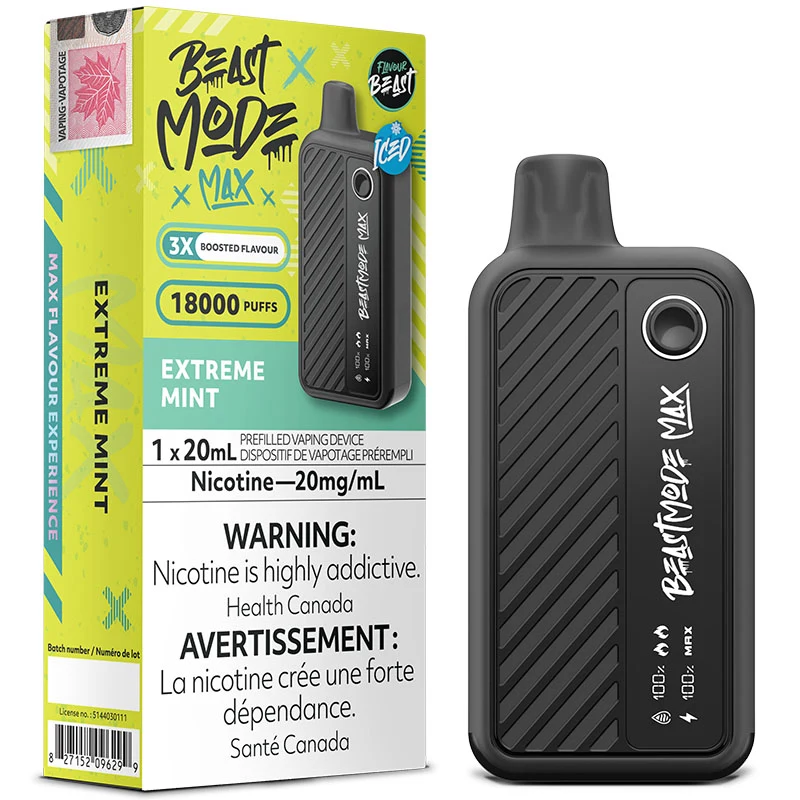 Flavour Beast - Beast Mode Max 18K Disposable Vape: Extreme Mint Iced (20mL)