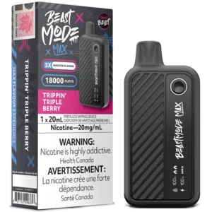 Flavour Beast - Beast Mode Max 18K Disposable Vape: Trippin’ Triple Berry (20mL)