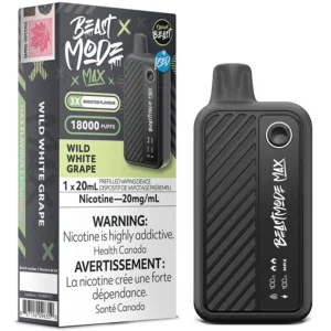 Flavour Beast - Beast Mode Max 18K Disposable Vape: Wild White Grape Iced (20mL)