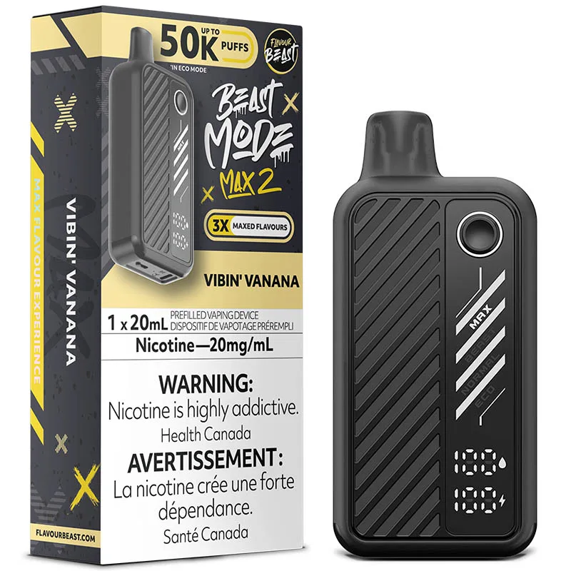 Flavour Beast - Beast Mode Max 2 Disposable Vape: Vibin' Vanana (20mL)