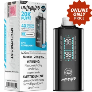 Flavour Beast Unleashed DCP 20K Disposable Vape: Epic Peppermint Iced (20mL)