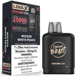 Level X Boost G2 Pod - Flavour Beast: Wicked White Peach (20mL)