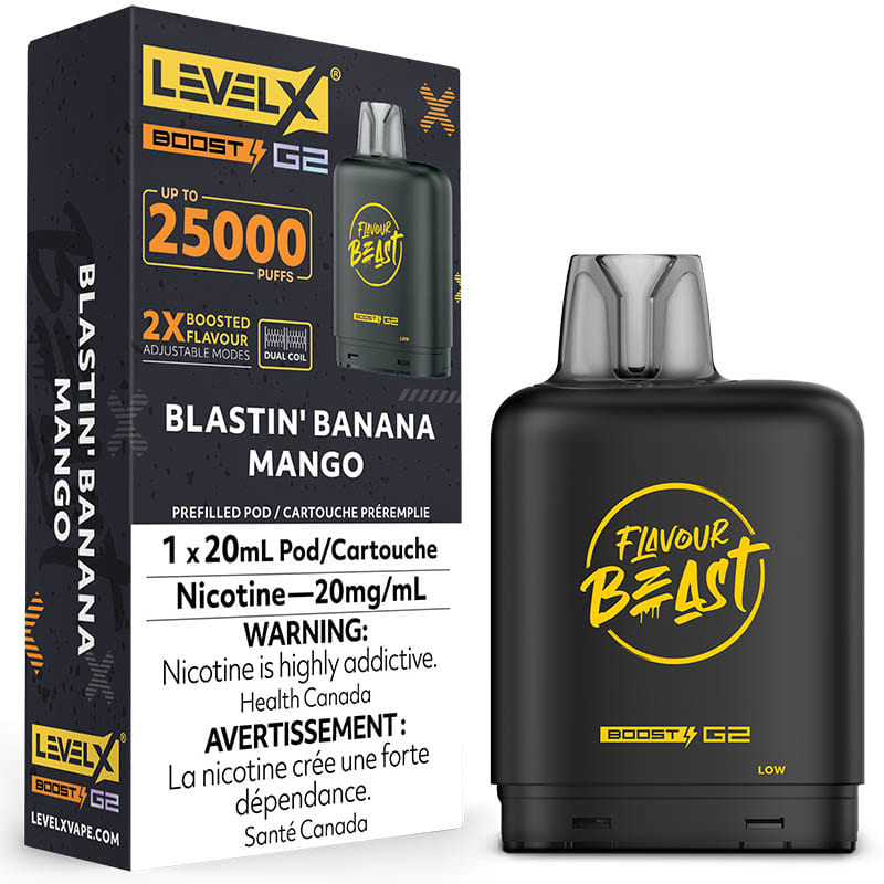 Level X Boost G2 Pod - Flavour Beast: Blastin' Banana Mango (20mL)