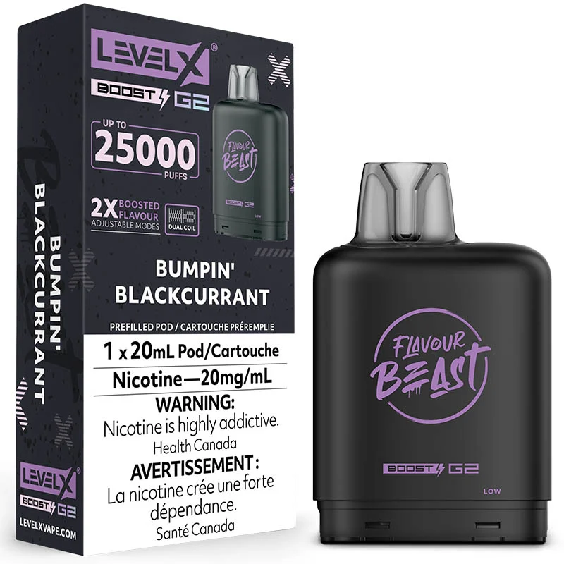 Level X Boost G2 Pod - Flavour Beast: Bumpin' Blackcurrant (20mL)