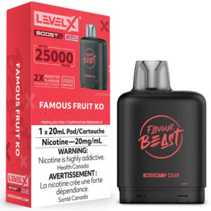 Level X Boost G2 Pod - Flavour Beast: Famous Fruit KO (20mL)