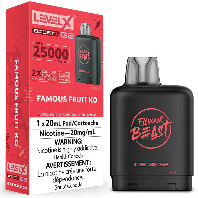 Level X Boost G2 Pod - Flavour Beast: Famous Fruit KO (20mL)