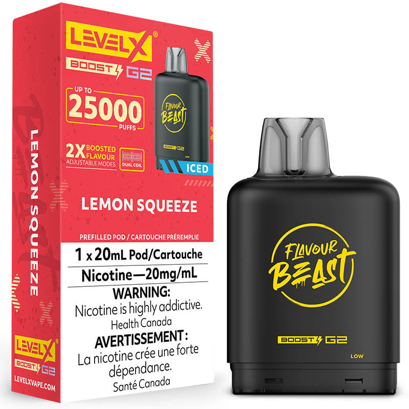 Level X Boost G2 Pod - Flavour Beast: Lemon Squeeze (20mL)