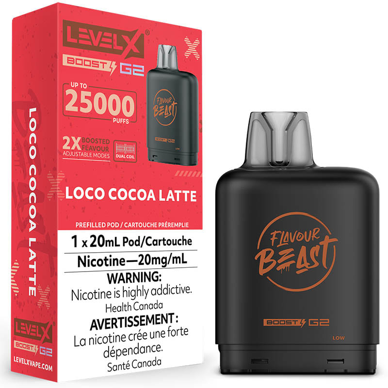 Level X Boost G2 Pod - Flavour Beast: Loco Cocoa Latte (20mL)