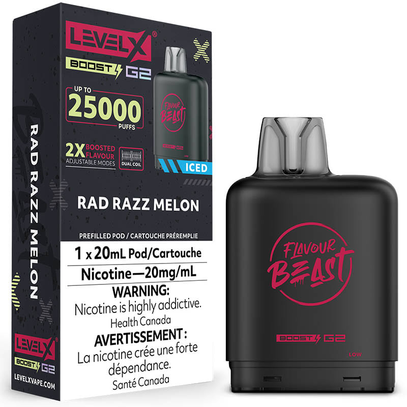 Level X Boost G2 Pod - Flavour Beast: Rad Razz Melon (20mL)