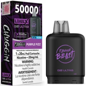 Level X G2 Ultra Pod - Flavour Beast: Chuggin' Purple Fizz Iced (20mL)