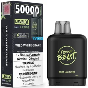 Level X G2 Ultra Pod - Flavour Beast: Wild White Grape Iced (20mL) $34.99
