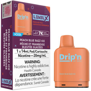 Level X Pod - Drip'n: Peach Blue Razz Ice (14mL)