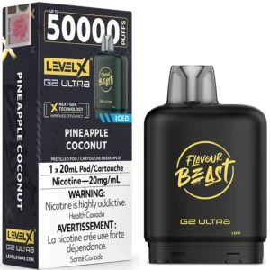 Level X G2 Ultra Pod - Flavour Beast: Pineapple Coconut Iced (20mL)