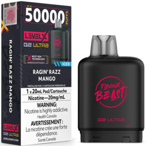 Level X G2 Ultra Pod - Flavour Beast: Ragin' Razz Mango Iced (20mL)