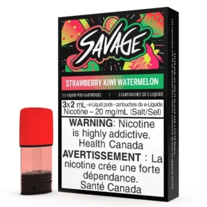 STLTH Pods - Savage: Strawberry Kiwi Watermelon (3pk)