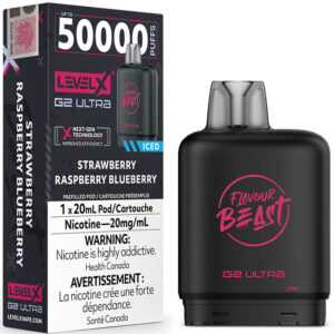 Level X G2 Ultra Pod - Flavour Beast: Strawberry Raspberry Blueberry Iced (20mL)