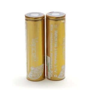 Vapcell 20700 Gold 30A 3100 mAh Batteries (2 pack)