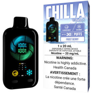Chilla by Zilla Disposable Vape: Frost Berry (20mL)
