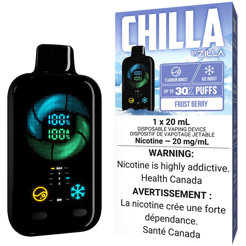 Chilla by Zilla Disposable Vape: Frost Berry (20mL)