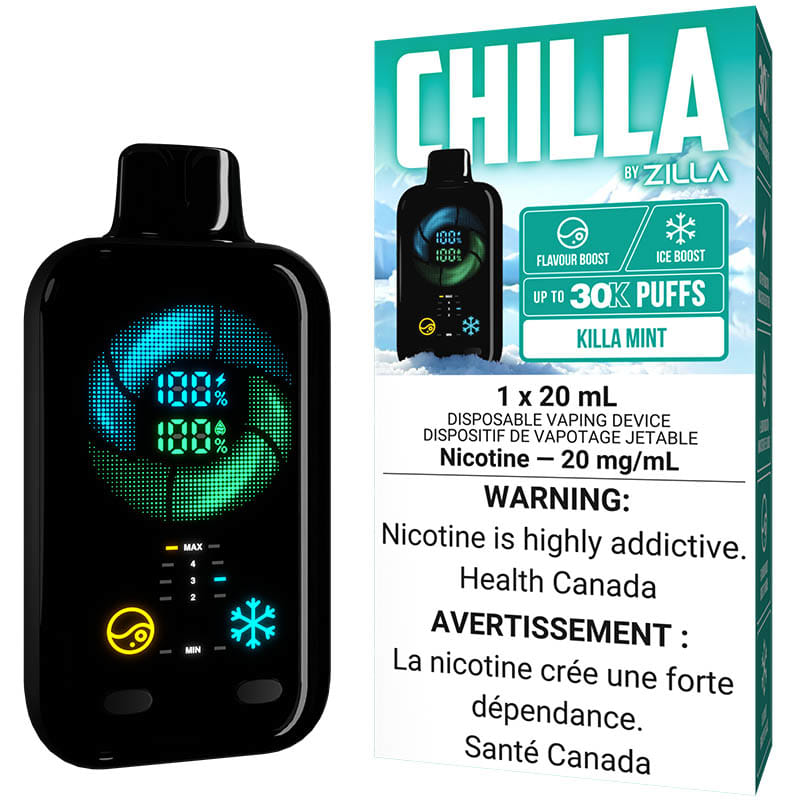 Chilla by Zilla Disposable Vape: Killa Mint (20mL)