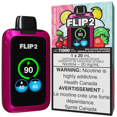 Flip 2 Disposable Vape: Cherry Lemon Ice & Punch Ice (1pk)