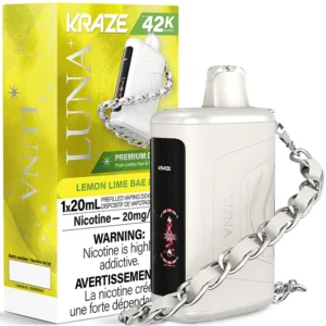 Kraze Luna Disposable Vape: Lemon Lime Bae Ice (20mL)