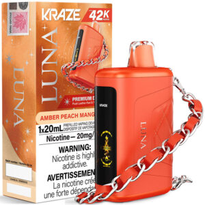 Kraze Luna Disposable Vape: Amber Peach Mango Ice (20mL)