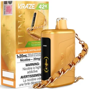 Kraze Luna Disposable Vape: Golden Cantaloupe Ice (20mL)