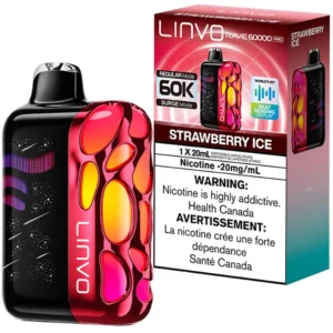 Linvo Rave 60000 Pro Disposable Vape: Strawberry Ice (20mL)