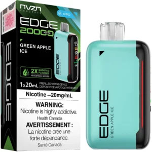 NVZN Concepts Edge Disposable Vape: Green Apple Ice (20mL)