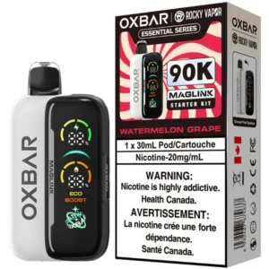 Oxbar x Rocky Vapor Maglink Hybrid Disposable Vape: Watermelon Grape (30mL)