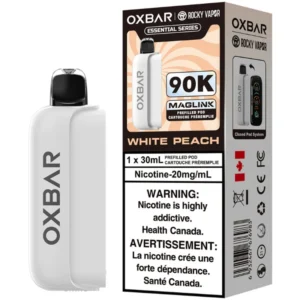 Oxbar x Rocky Vapor Maglink Pod: White Peach (30mL)