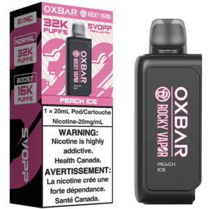 Oxbar x Rocky Vapor SVOPP 32K Pod: Peach Ice (20mL)