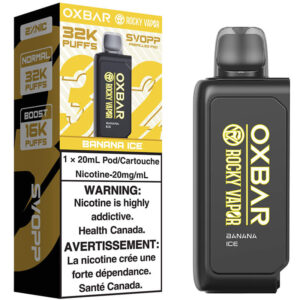 Oxbar x Rocky Vapor SVOPP 32K Pod: Banana Ice (20mL)