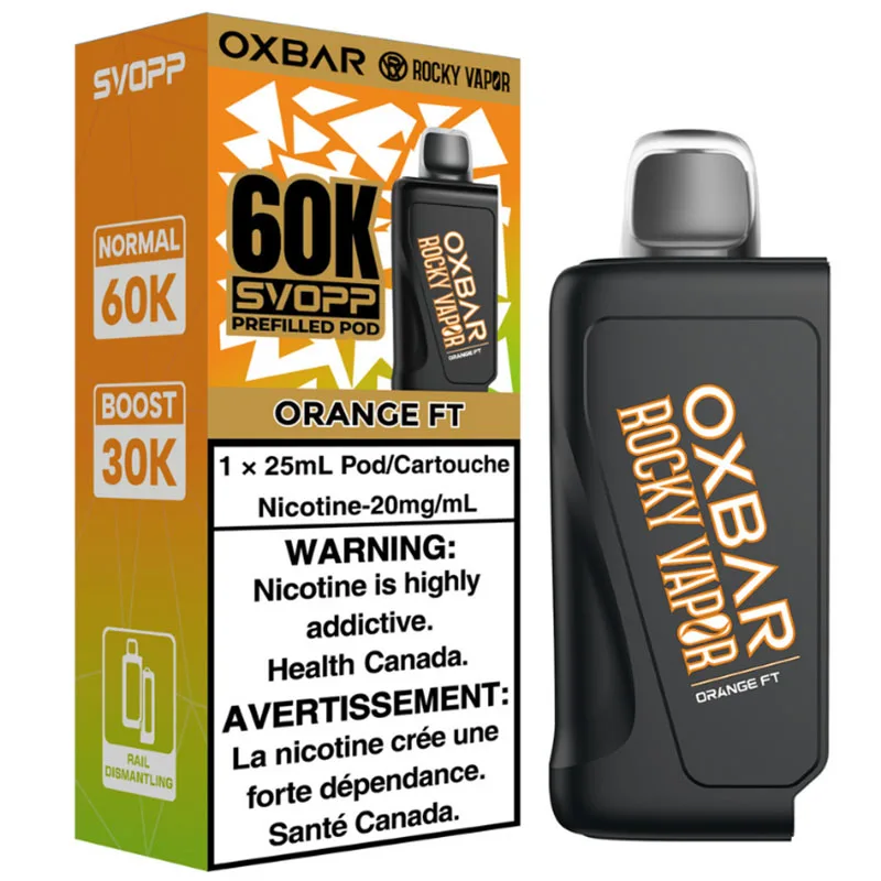 Oxbar x Rocky Vapor SVOPP 60K Pod: Orange FT (25mL)
