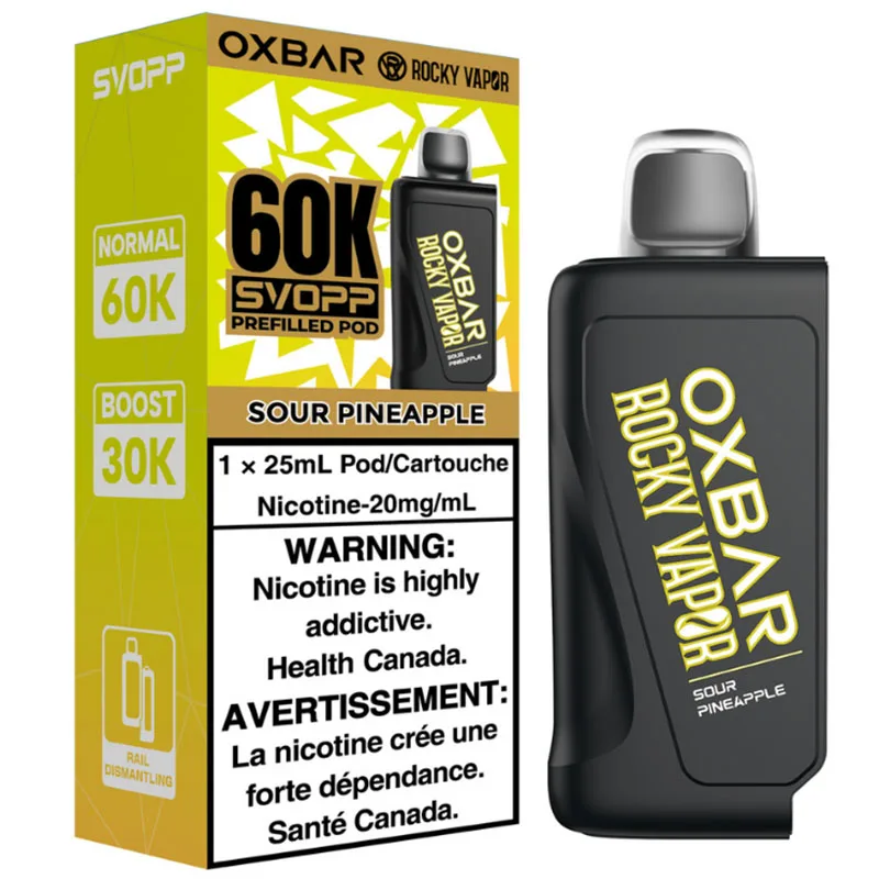 Oxbar x Rocky Vapor SVOPP 60K Pod: Sour Pineapple (25mL)