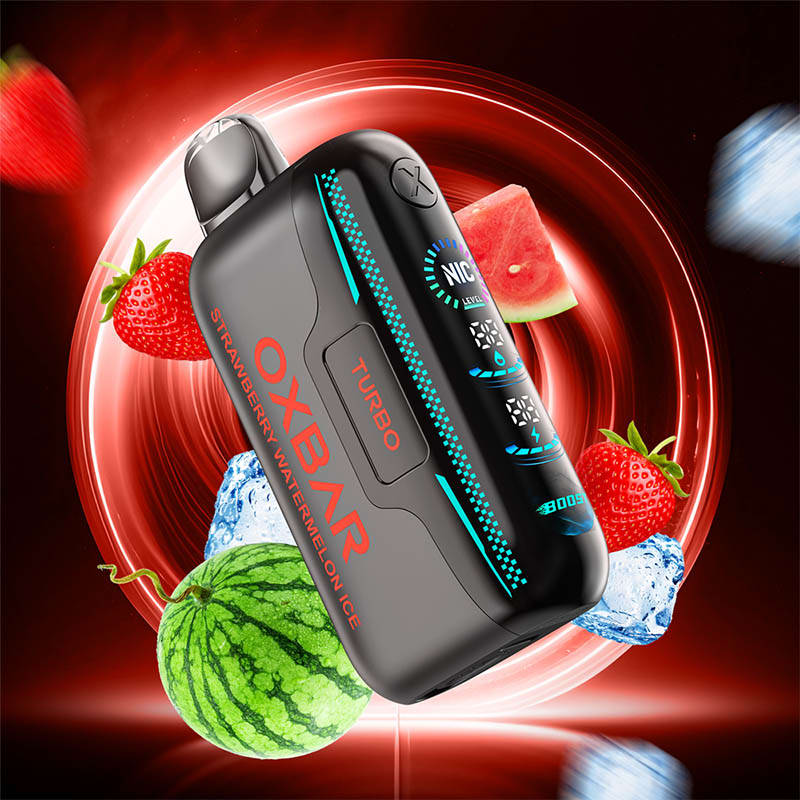 Oxbar x Rocky Vapor G42K Disposable Vape: Strawberry Watermelon Ice (20mL) - Image 2