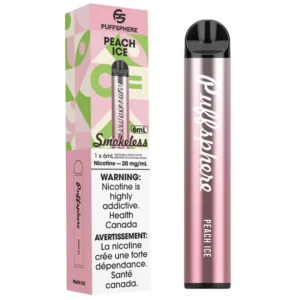 Puffsphere Smokeless Disposable Vape: Peach Ice (6mL)