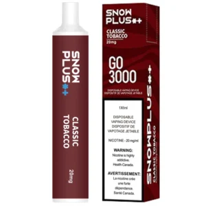 SnowPlus Go 3000 Disposable Vape: Classic Tobacco (1pk)