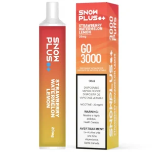 SnowPlus Go 3000 Disposable Vape: Strawberry Watermelon Lemon (1pk)