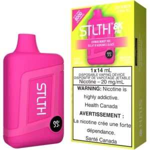 STLTH 8K Pro Disposable Vape: Citrus Burst Ice (1pk)