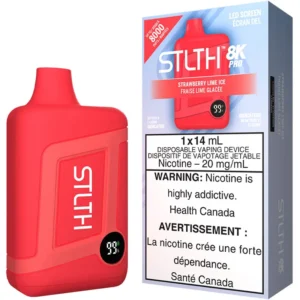 STLTH 8K Pro Disposable Vape: Strawberry Lime Ice (1pk)