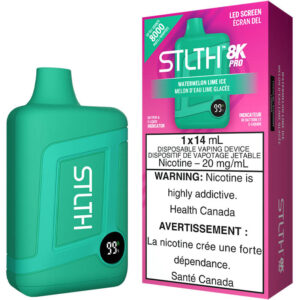 STLTH 8K Pro Disposable Vape: Watermelon Lime Ice (1pk)
