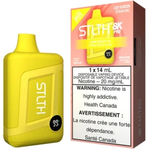 STLTH 8K Pro Disposable Vape: Lemon Squeeze Ice (1pk)