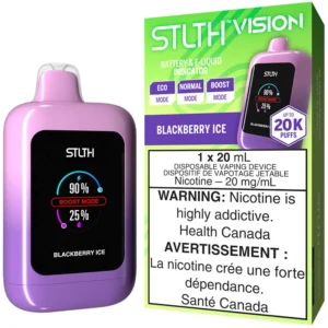 STLTH Vision Disposable Vape: Blackberry Ice (20mL)