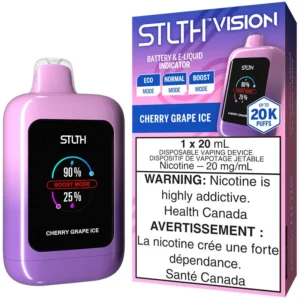 STLTH Vision Disposable Vape: Cherry Grape Ice (20mL)